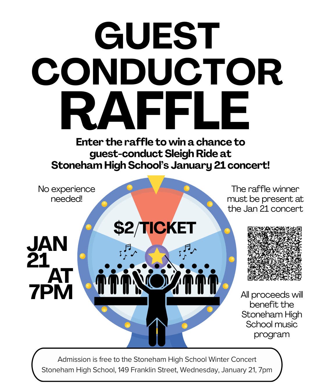 Stoneham Schools' Winter Concerts and Raffle to be a Guest Conductor
