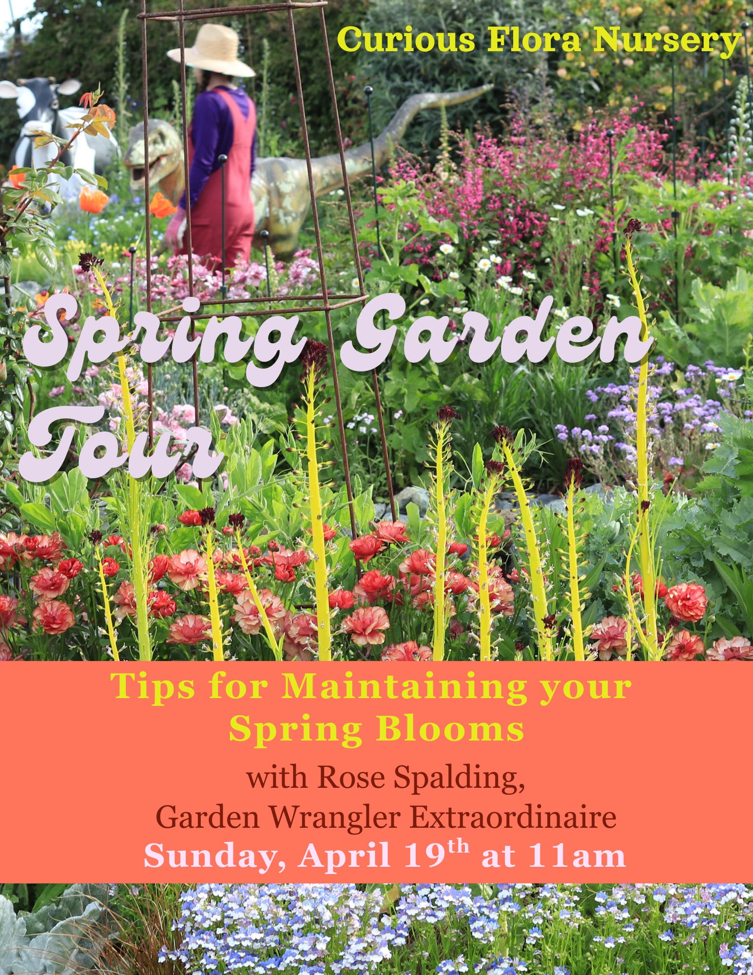 Curious Flora Spring Garden Tour with Fine Gardener Rose Spalding