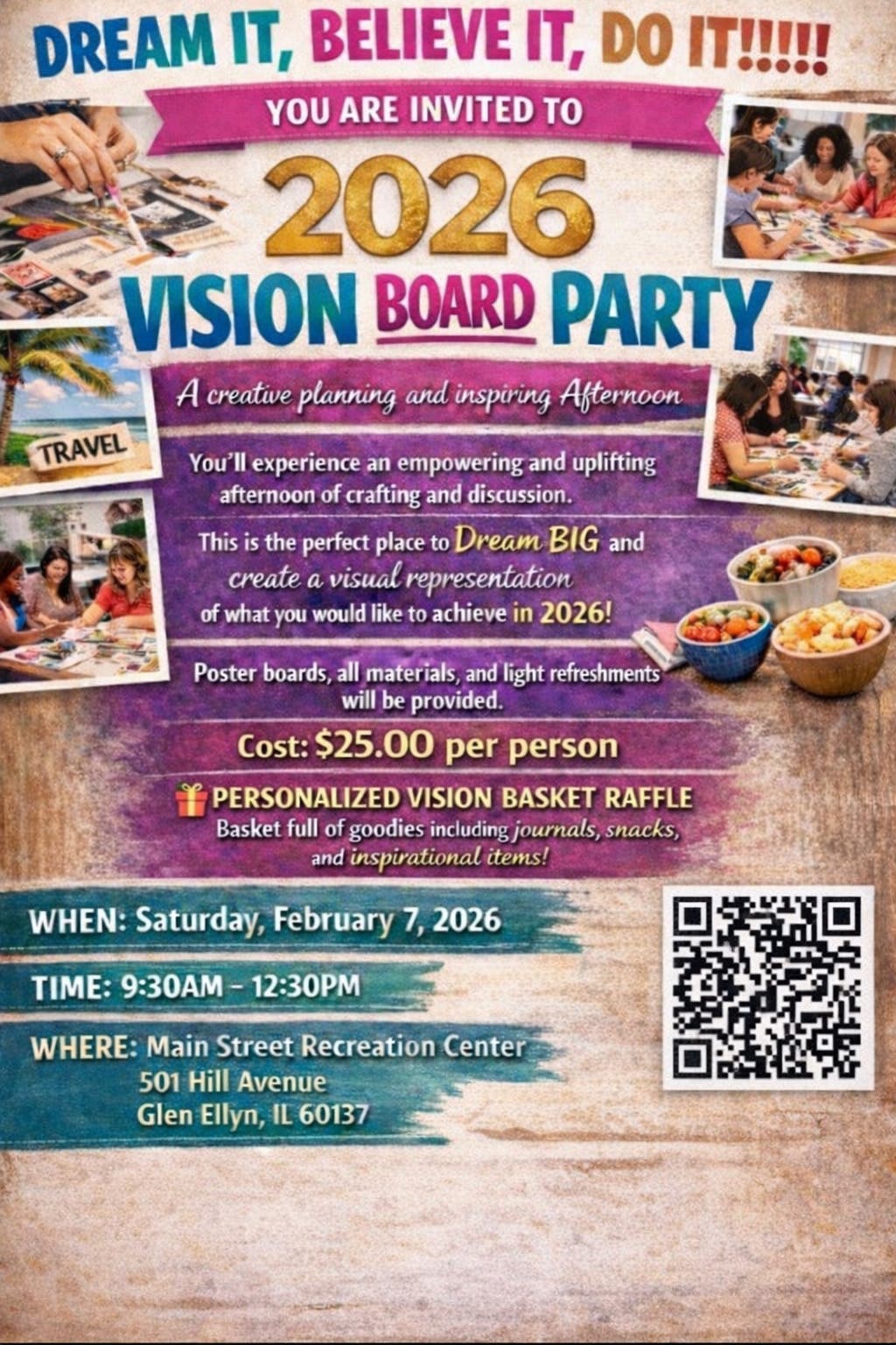 LNJ Vision to Victory, Vision and Prayer Board Party