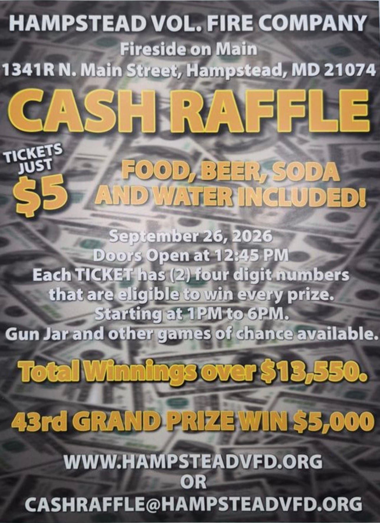 HVFC Cash Raffle