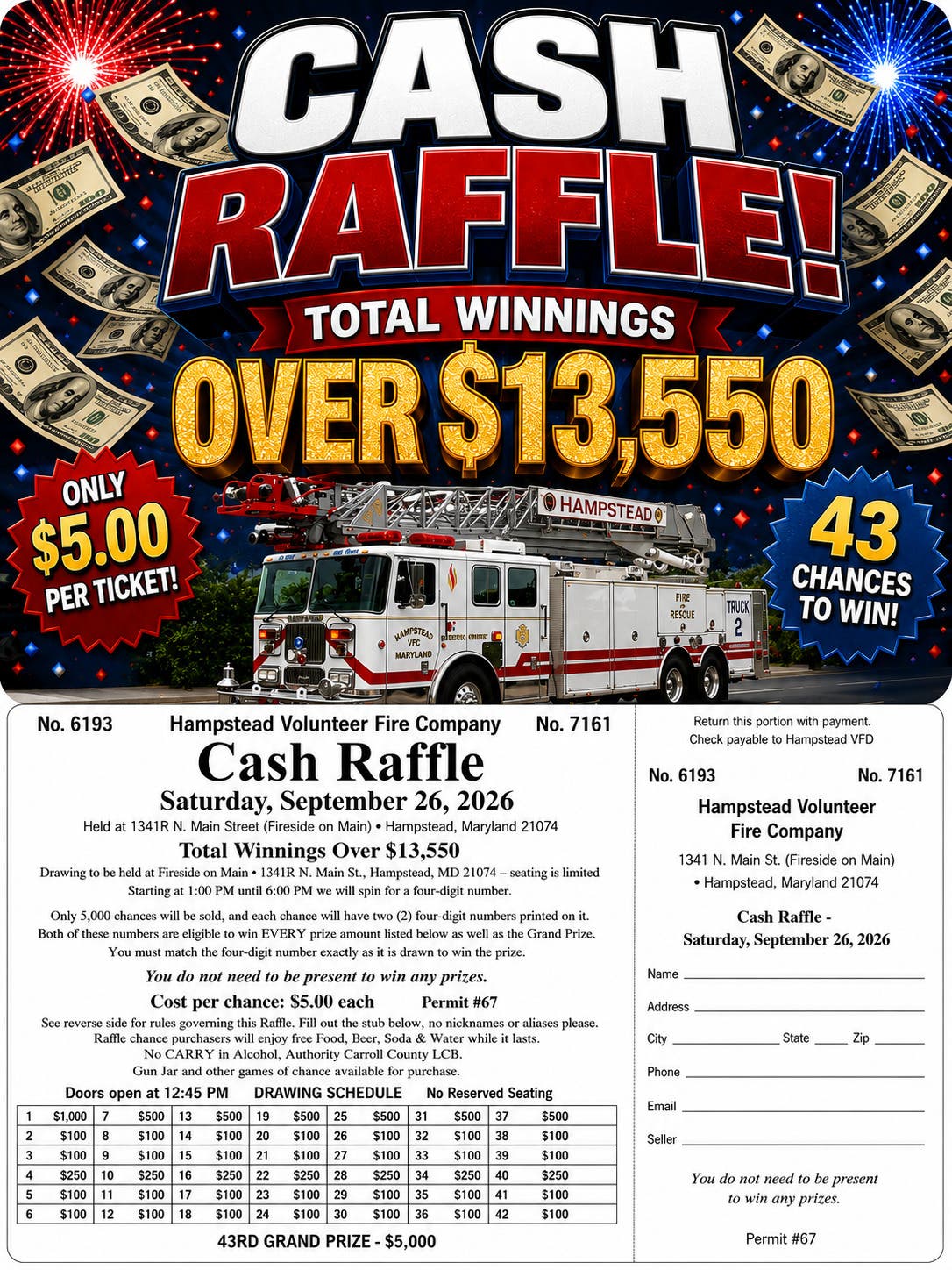 HVFC Cash Raffle