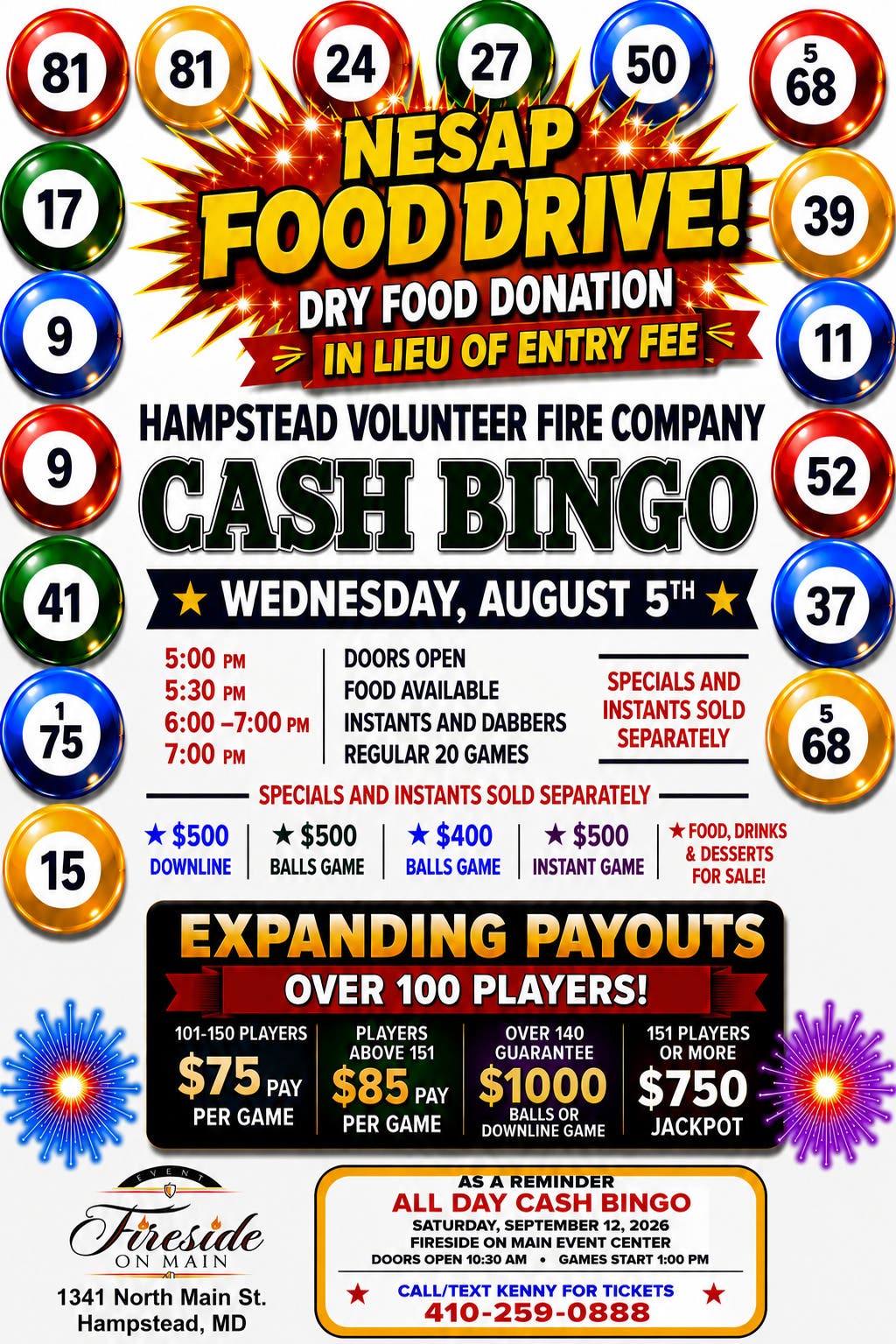 Hampstead Money Bingo