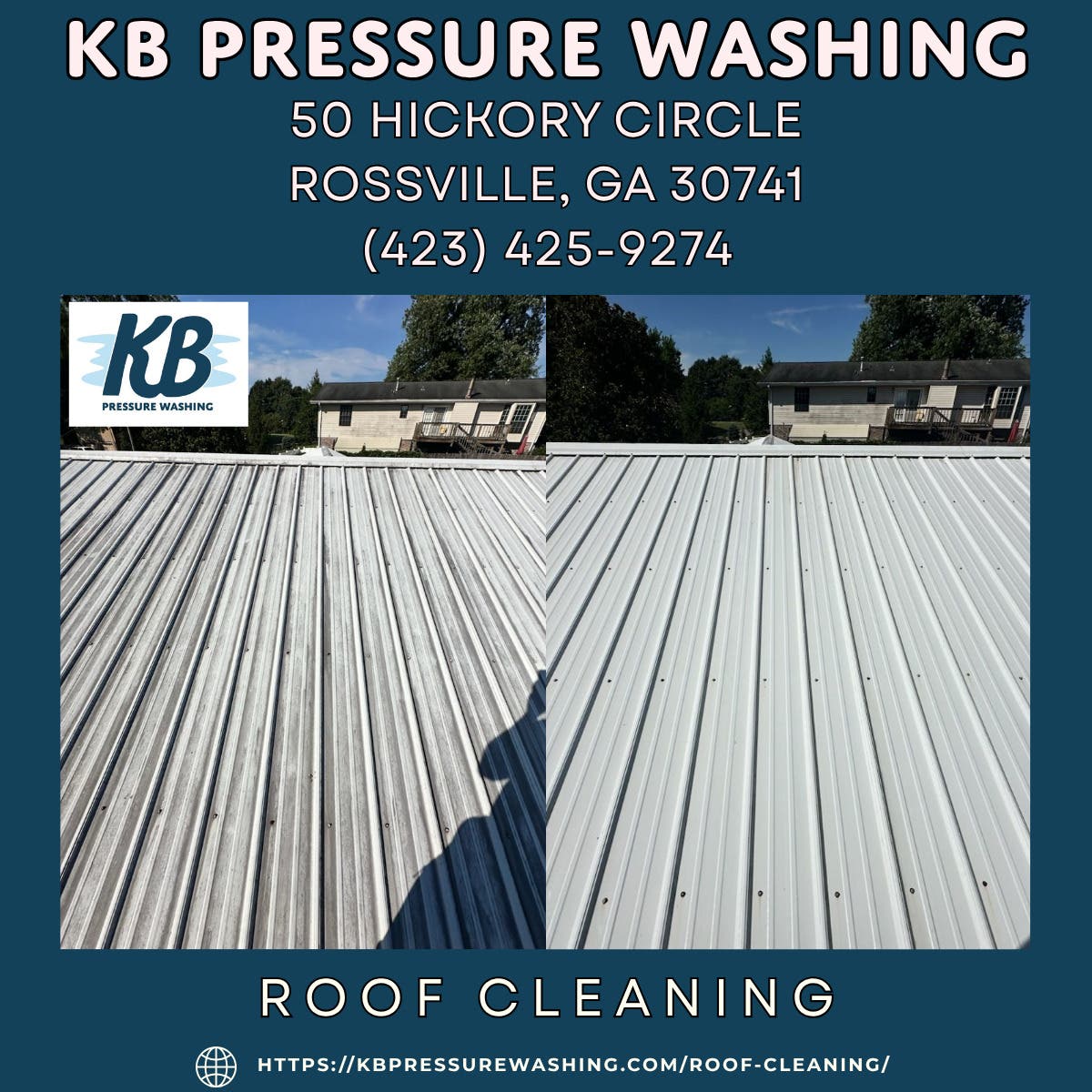 Roof Cleaning in Rossville - KB Pressure Washing