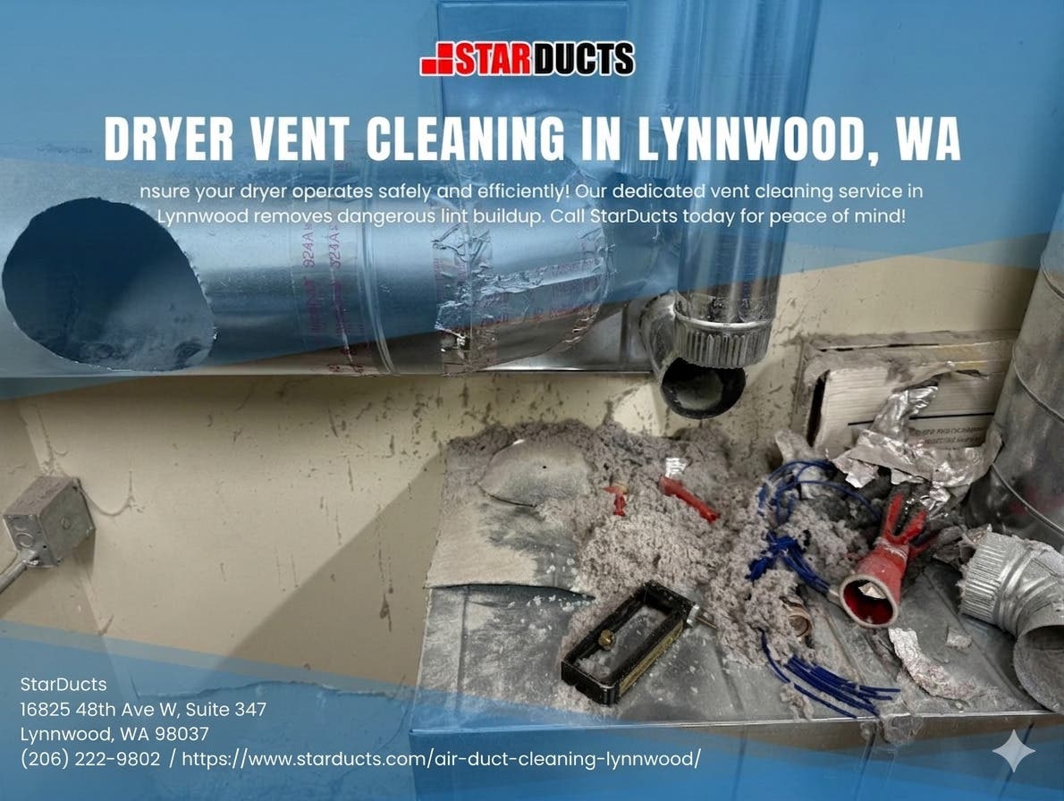 How to Remove Dust From Dryer Vent in Lynnwood? Expert Tips From StarDucts