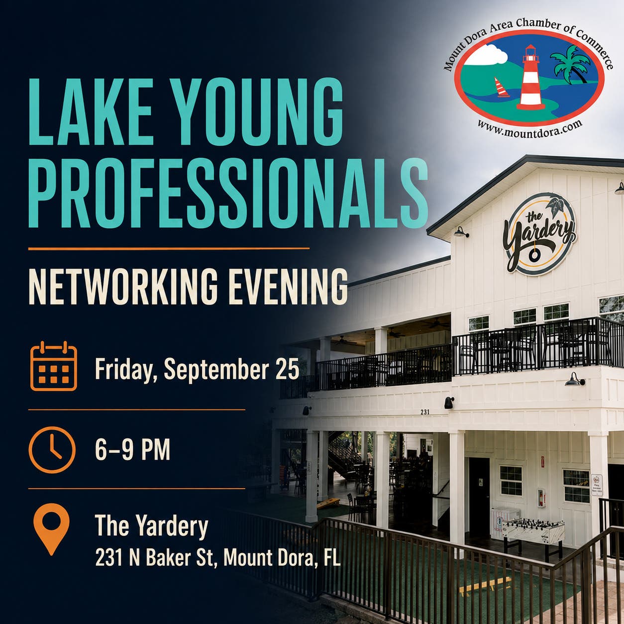Lake Young Professionals Networking Evening at THE YARDERY