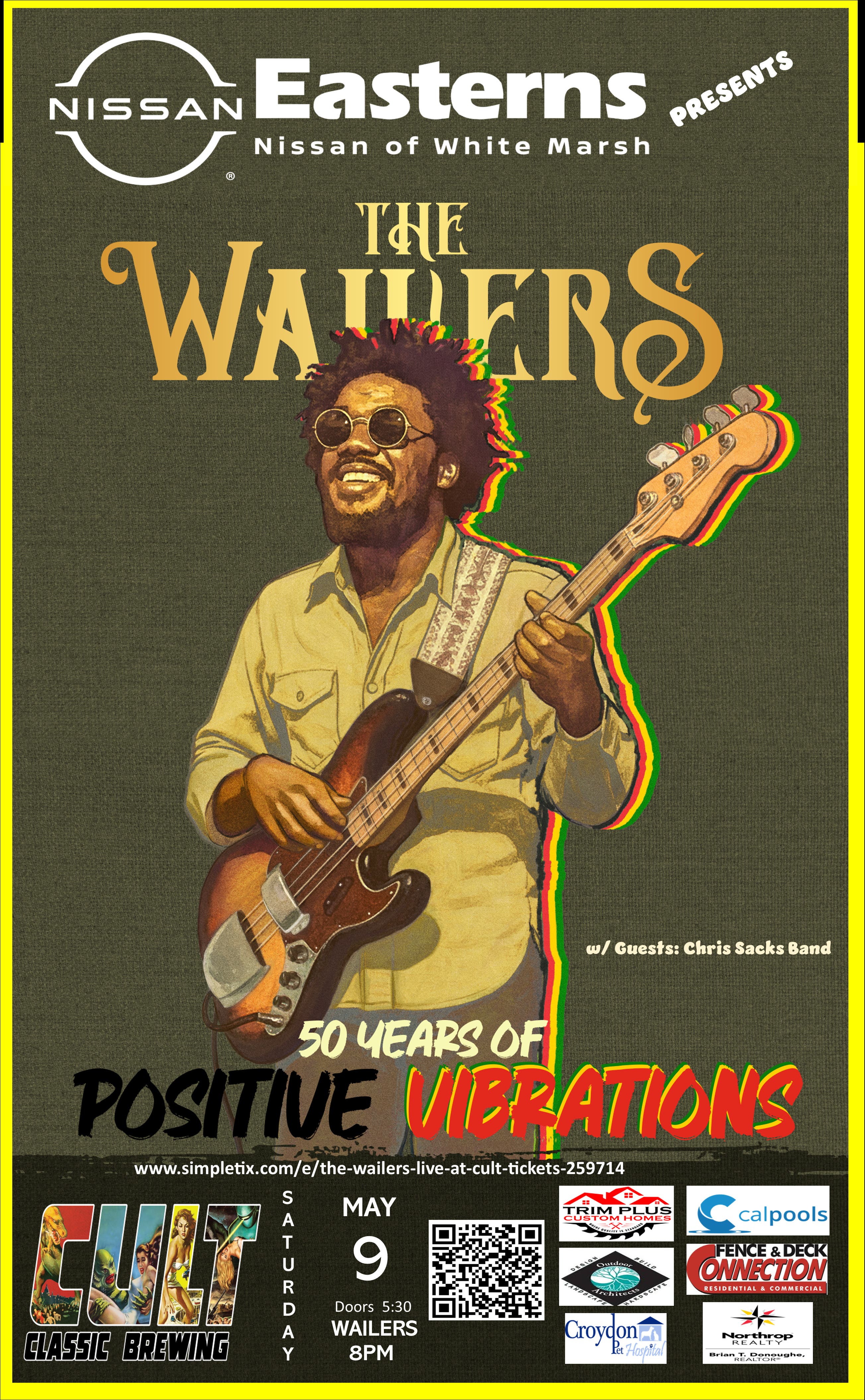 The WAILERS Return with One Love and Perfect Weather to Cult Classic Brewing on May 9th
