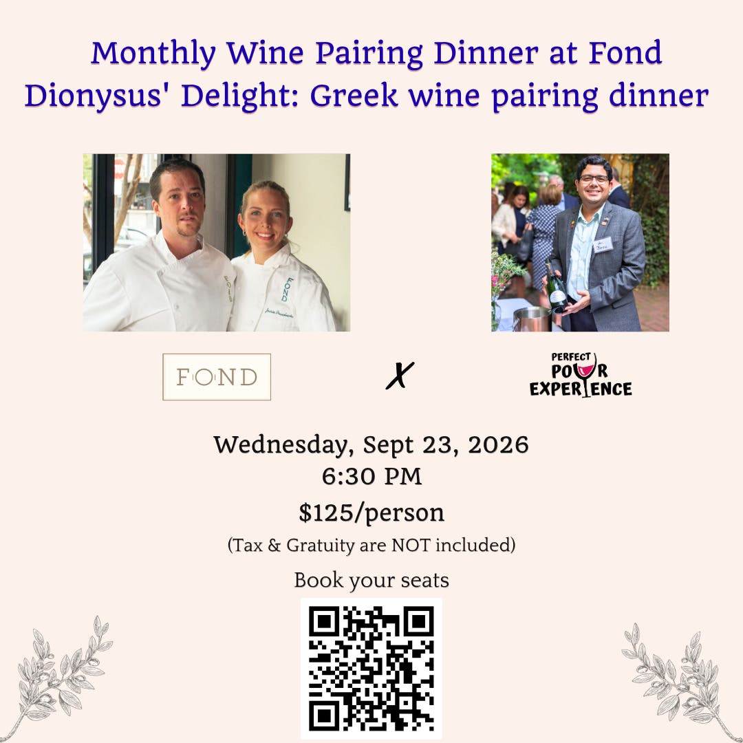 Dionysus' Delight: Greek Wine Pairing Dinner