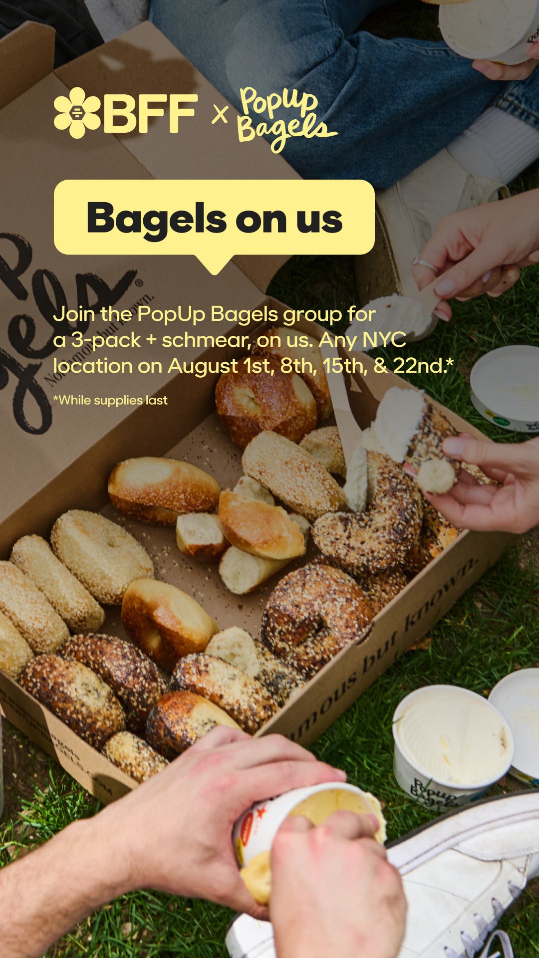 BFF x PopUp Bagels