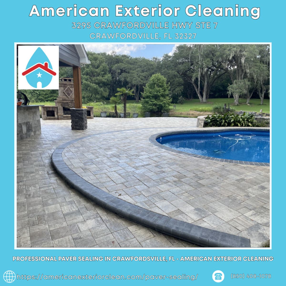 Professional Paver Sealing in Crawfordsville, FL - American Exterior Cleaning