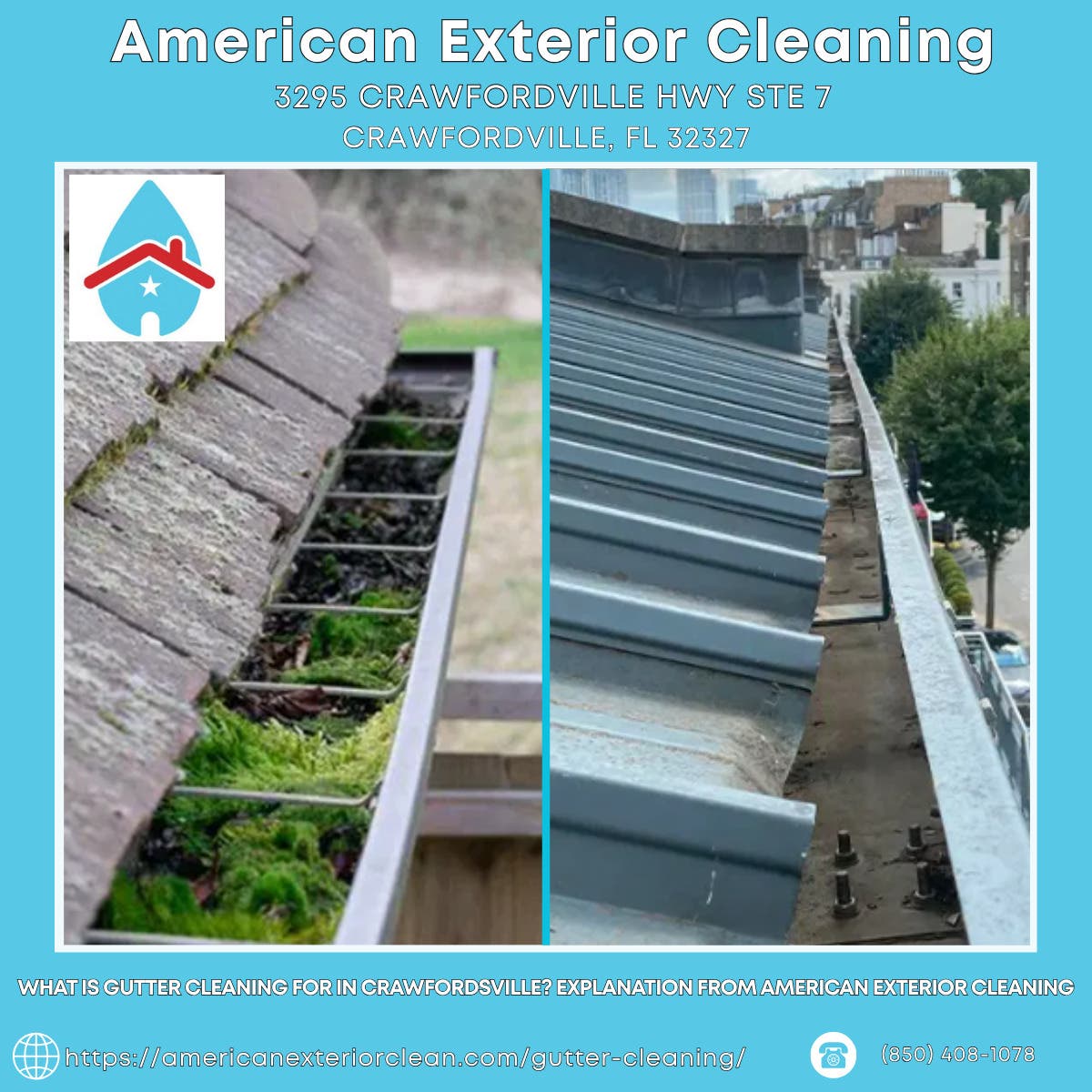 What Is Gutter Cleaning for in Crawfordsville? Explanation From American Exterior Cleaning