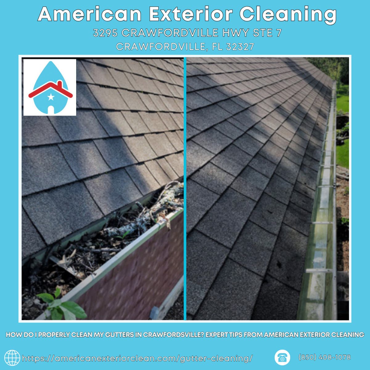 How Do I Properly Clean My Gutters in Crawfordsville? Expert Tips From American Exterior Cleaning