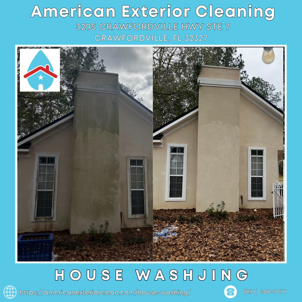 House Washing in Crawfordville - American Exterior Cleaning