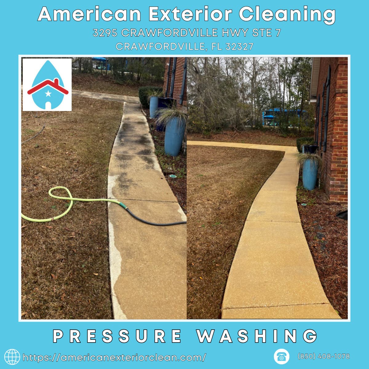 Pressure Washing in Crawfordville - American Exterior Cleaning