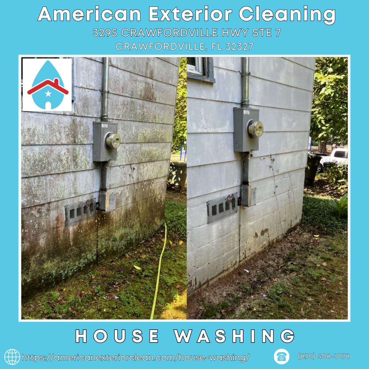House Washing in Crawfordville - American Exterior Cleaning