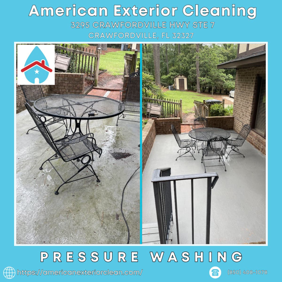 Pressure Washing in Crawfordville - American Exterior Cleaning