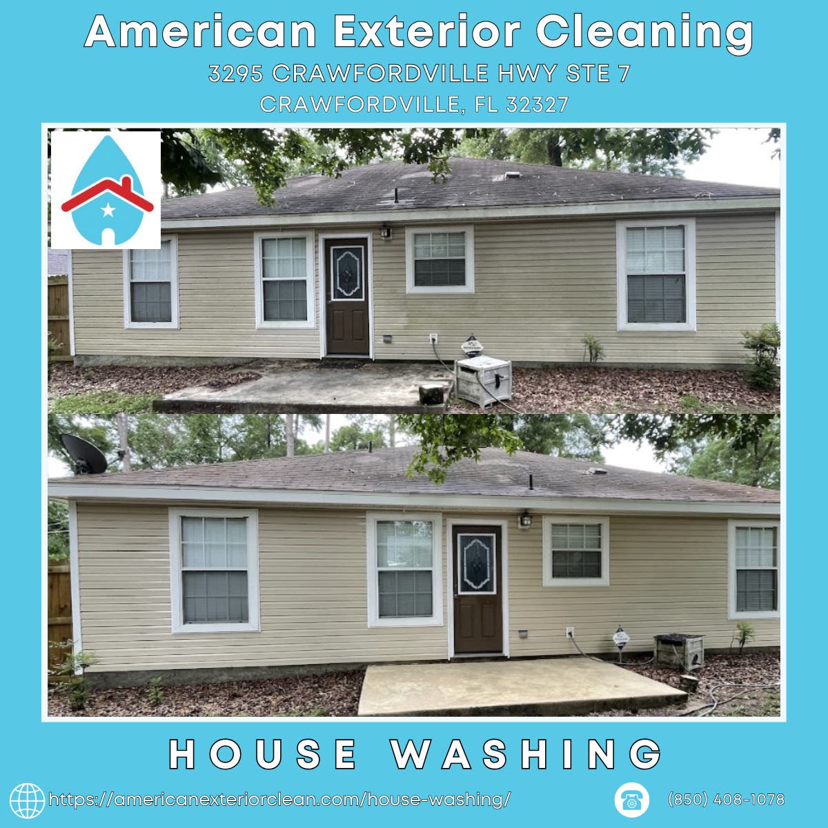 House Washing in Crawfordville - American Exterior Cleaning