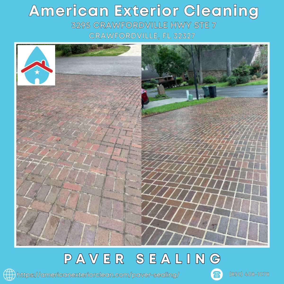 Paver Sealing in Crawfordville - American Exterior Cleaning