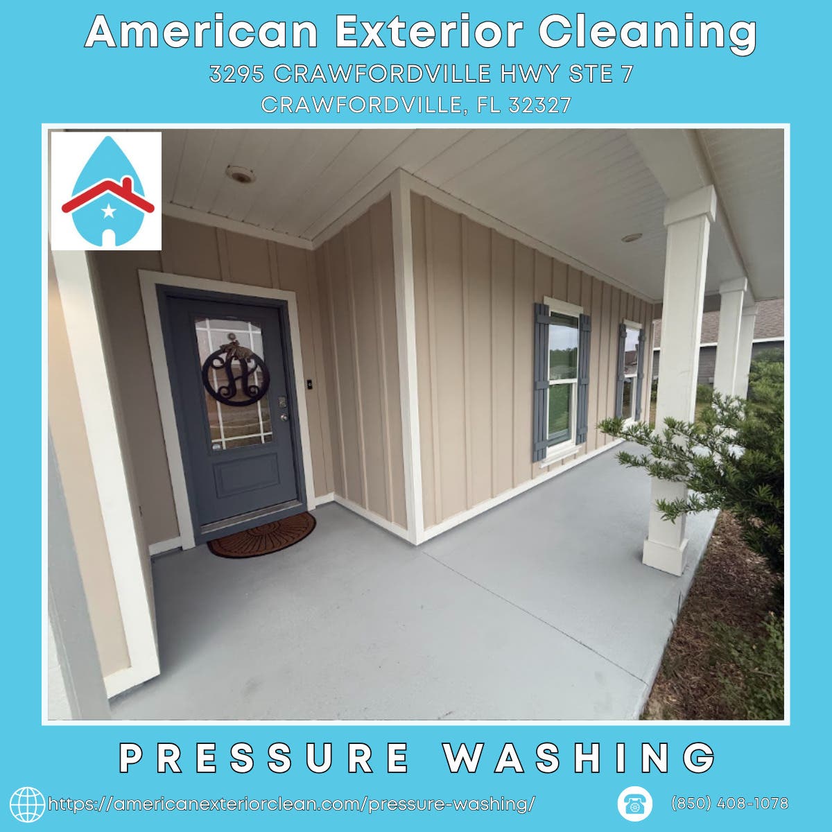 Pressure Washing in Crawfordville - American Exterior Cleaning