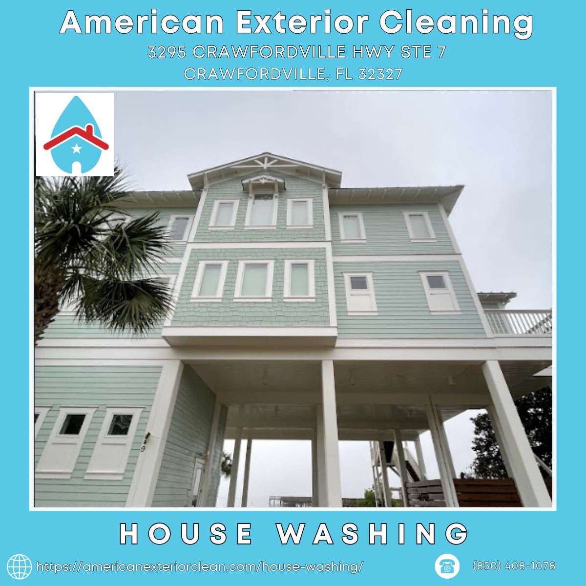 House Washing in Crawfordville - American Exterior Cleaning