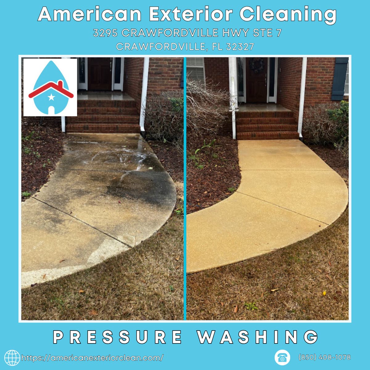 Pressure Washing in Crawfordville - American Exterior Cleaning
