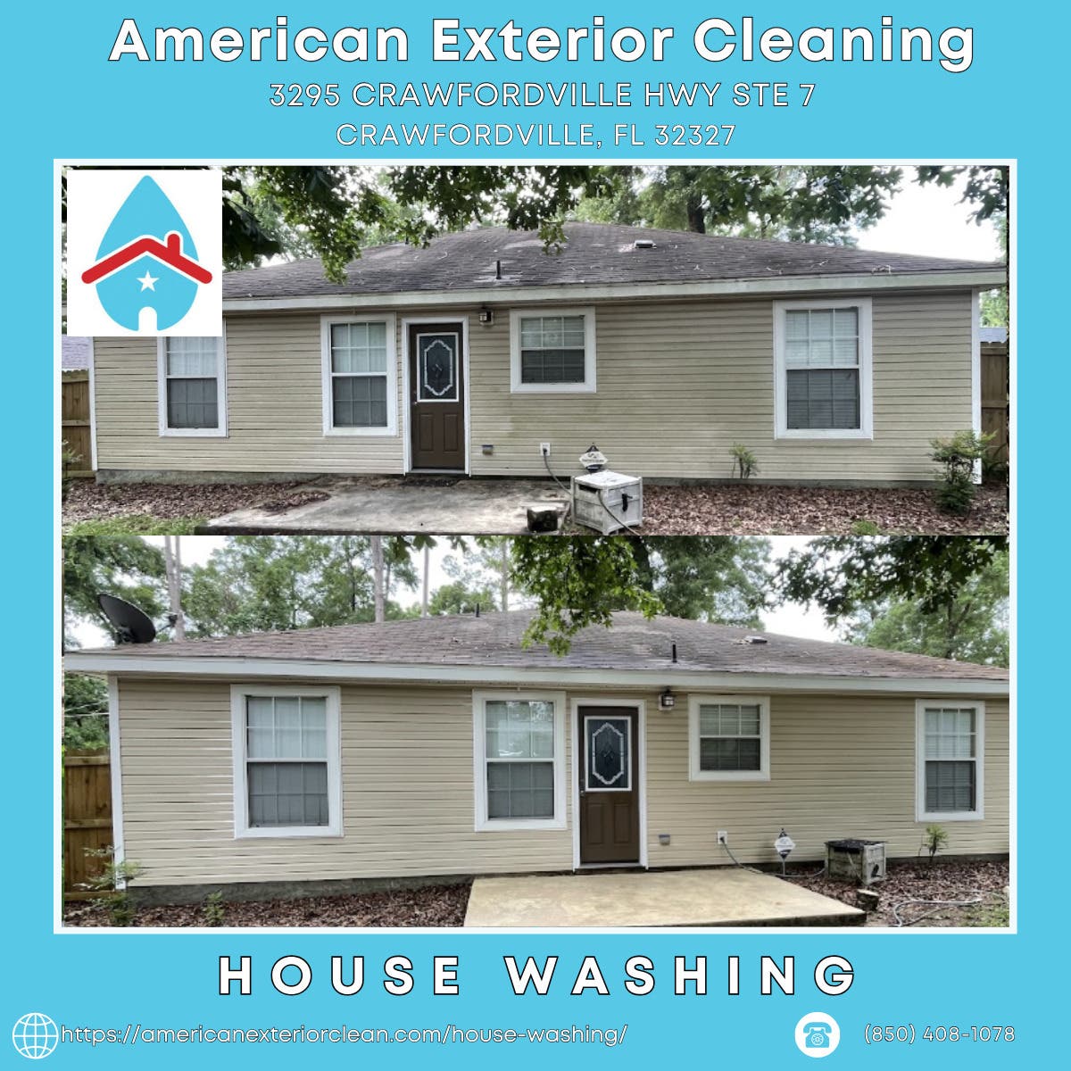 House Washing in Crawfordville - American Exterior Cleaning