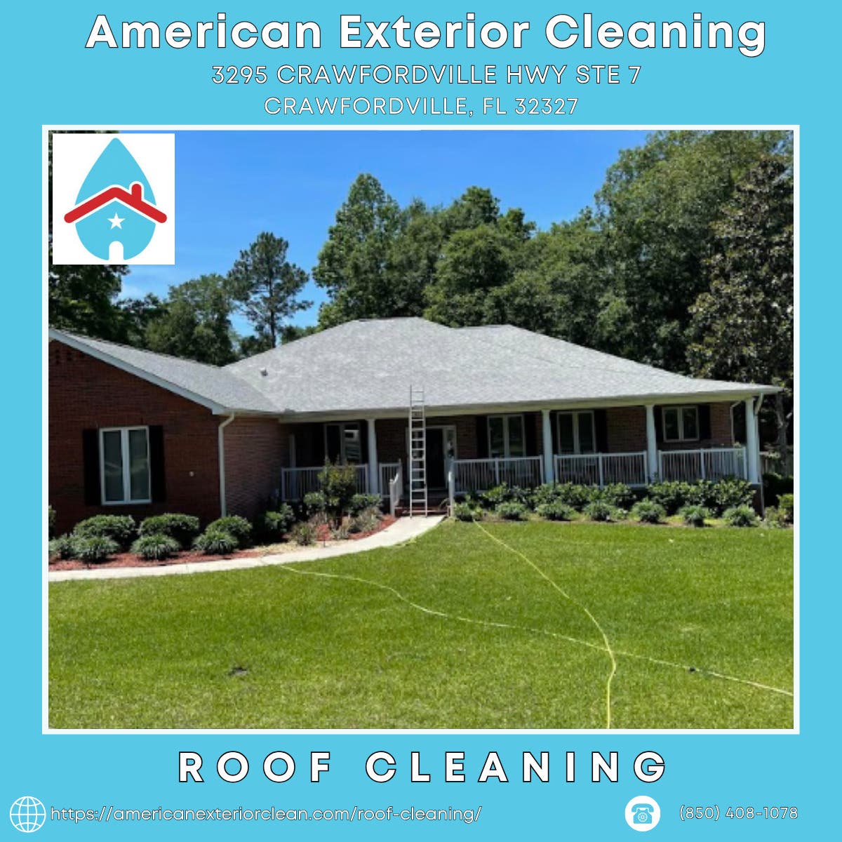 Roof Cleaning in Crawfordville - American Exterior Cleaning