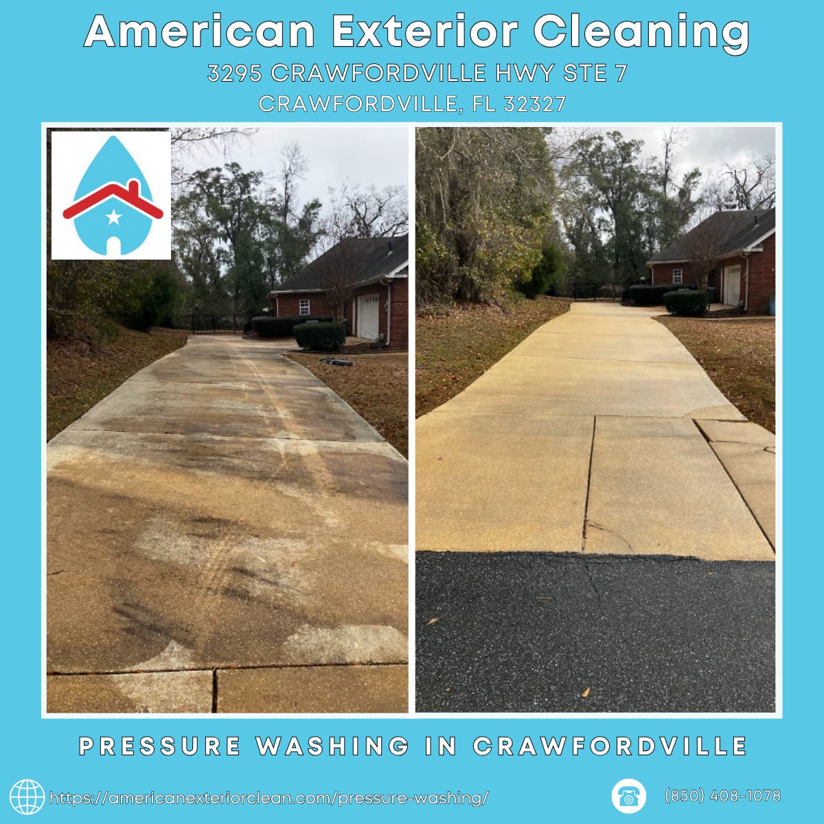 Pressure Washing in Crawfordville - American Exterior Cleaning