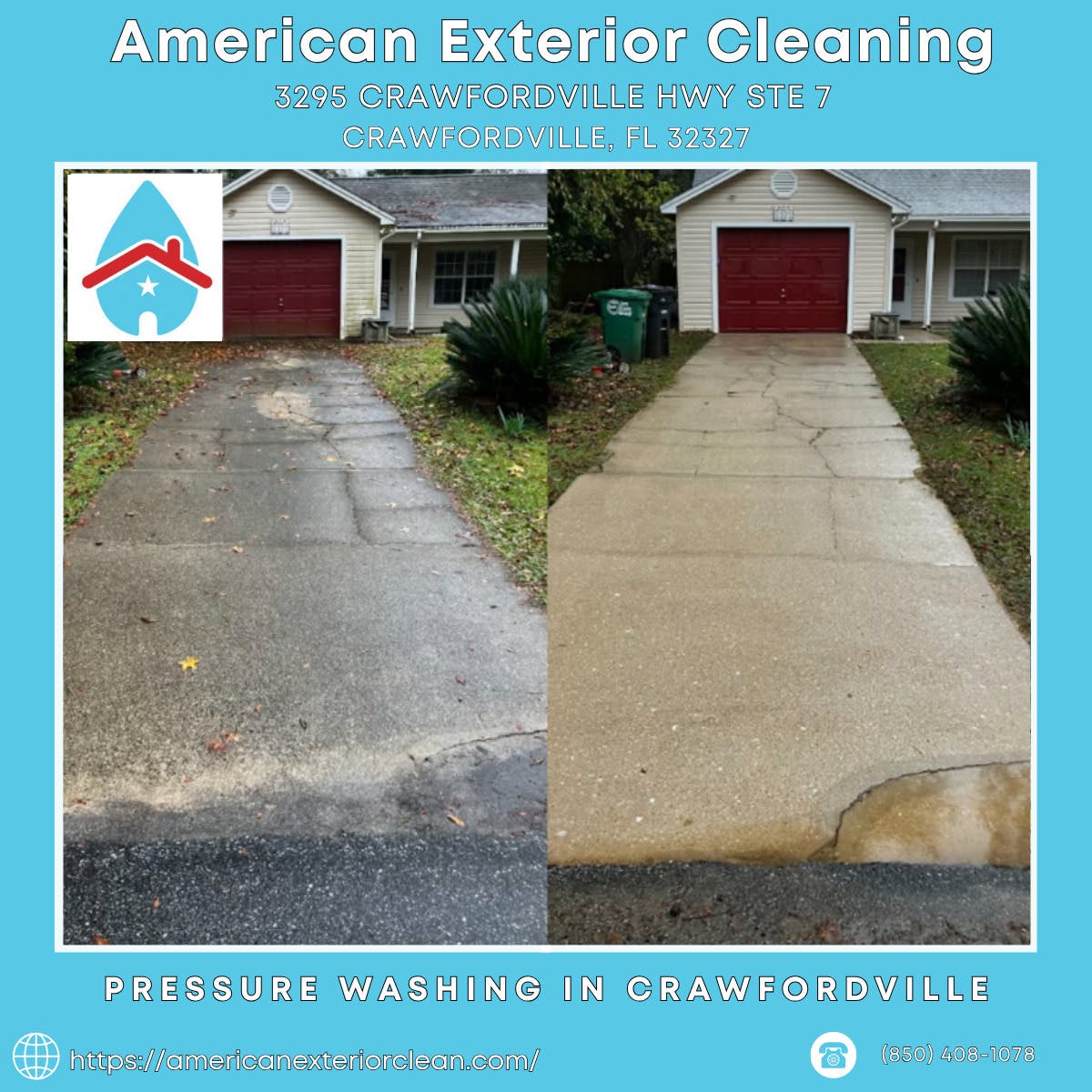 Pressure Washing in Crawfordville - American Exterior Cleaning