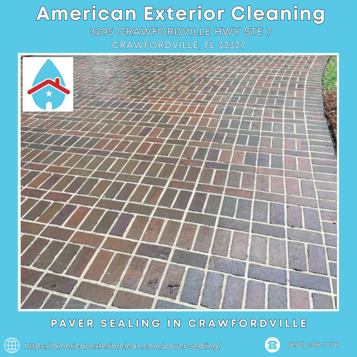 Paver Sealing in Crawfordville - American Exterior Cleaning