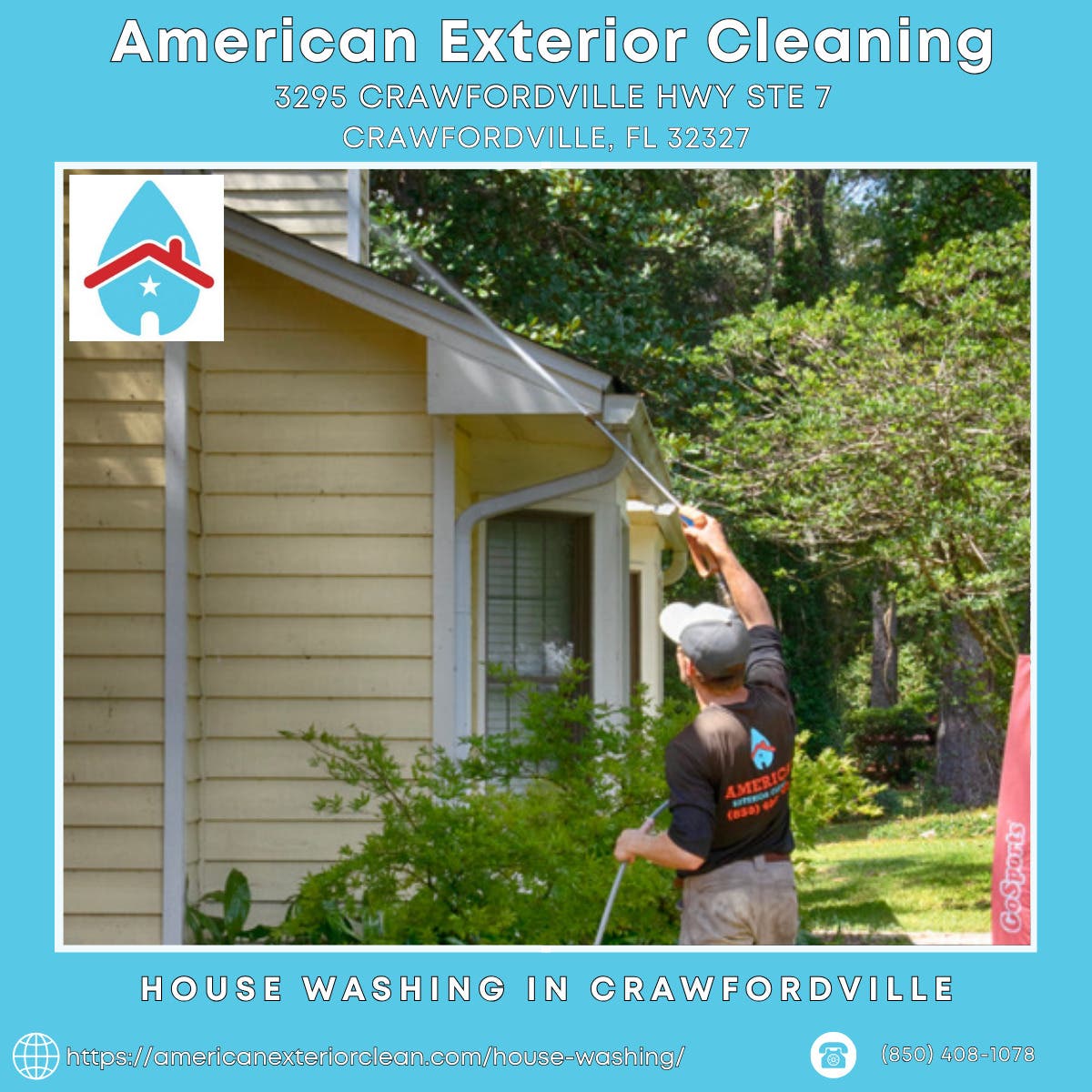 House Washing in Crawfordville - American Exterior Cleaning