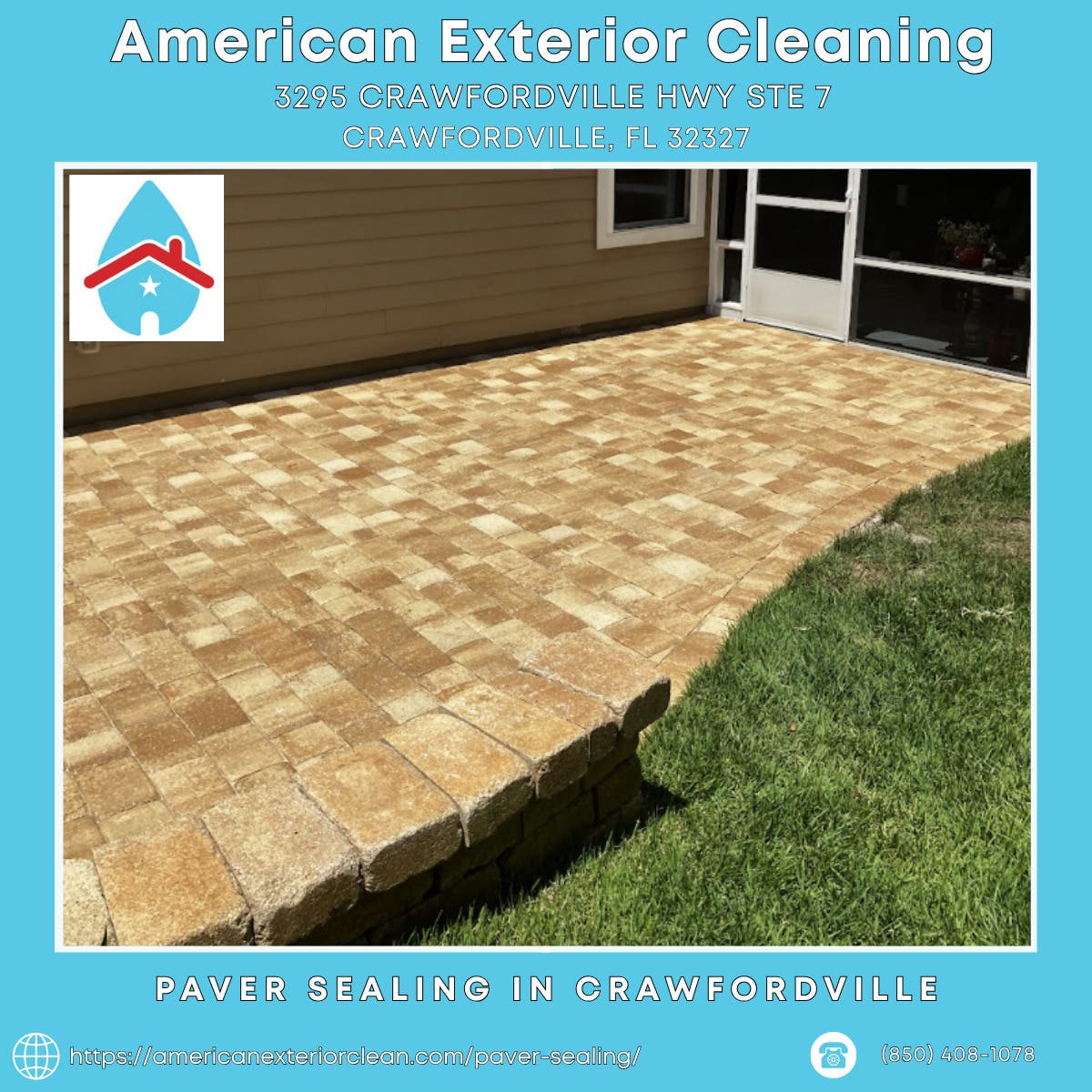 Paver Sealing  in Crawfordville - American Exterior Cleaning