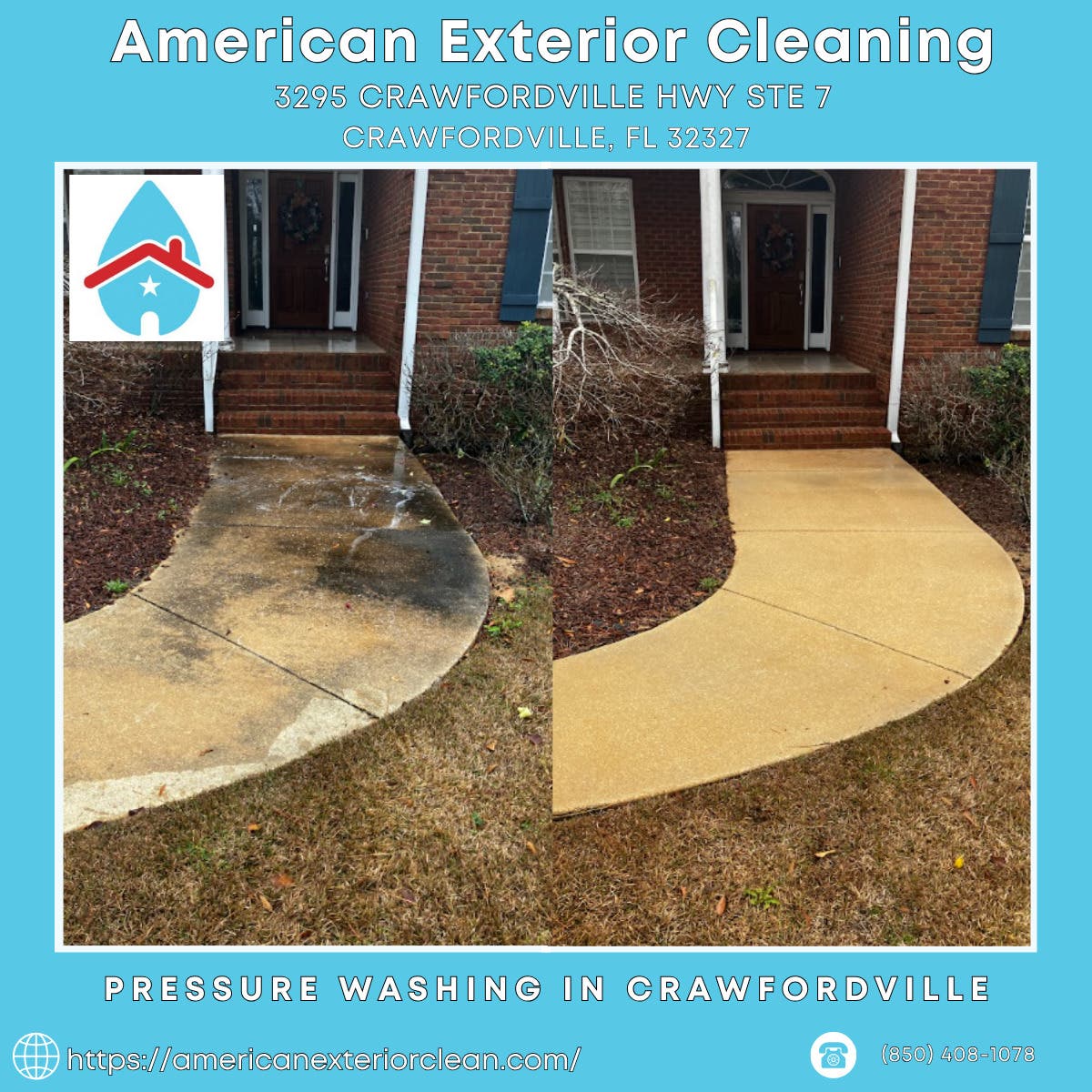 Pressure Washing  in Crawfordville - American Exterior Cleaning