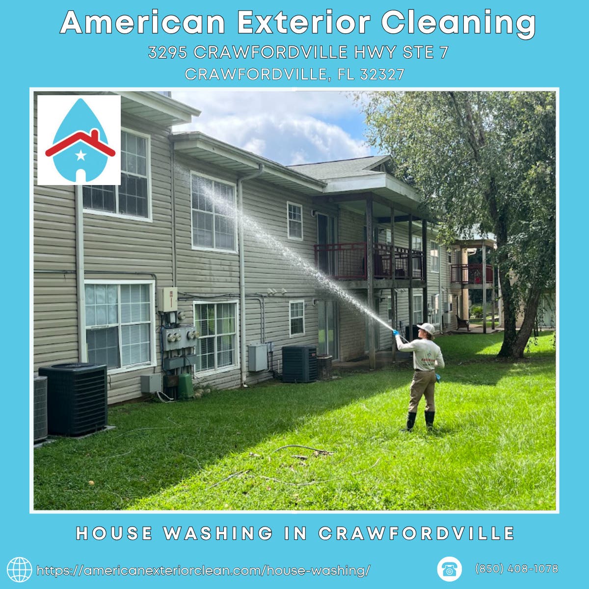 House Washing  in Crawfordville - American Exterior Cleaning