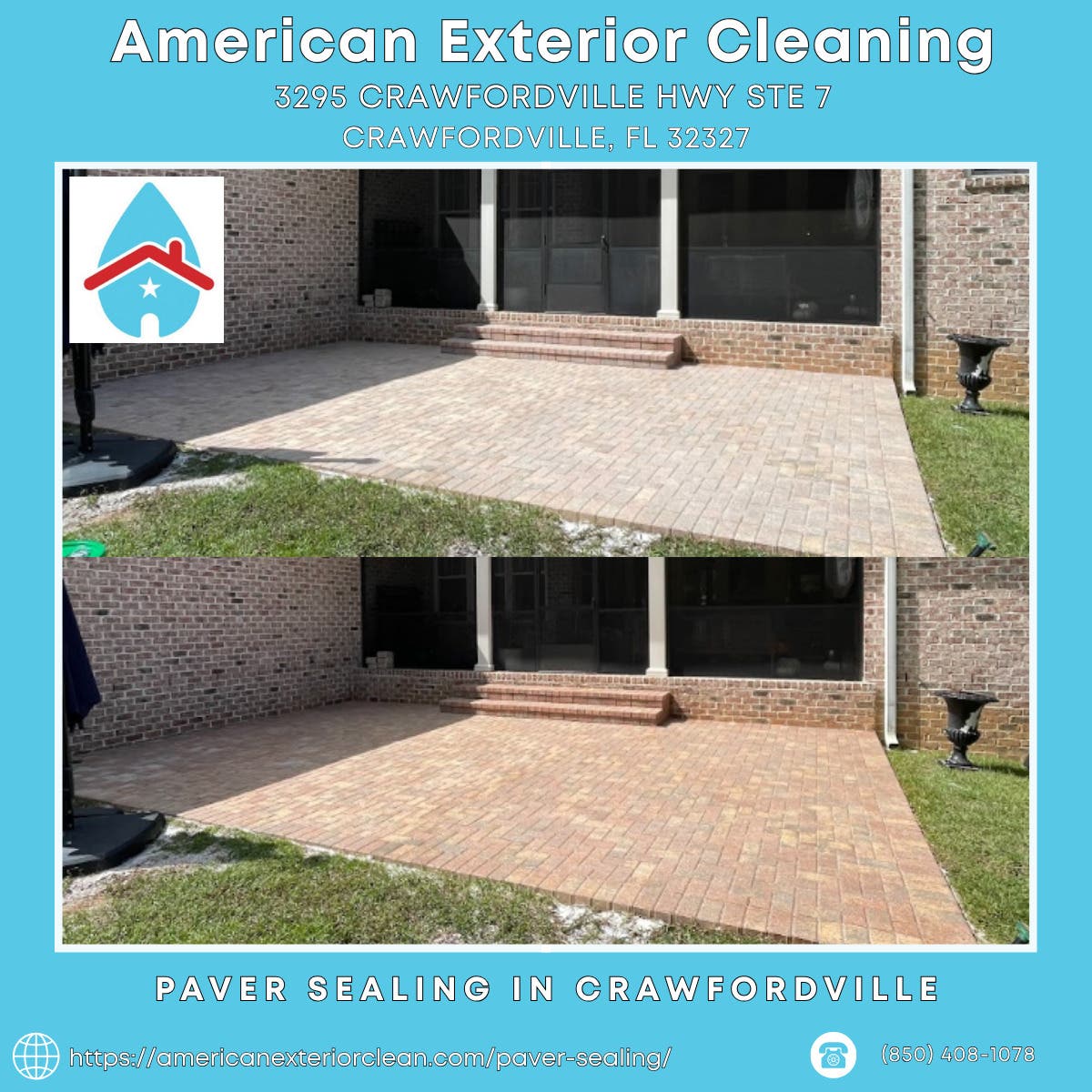 Paver Sealing  in Crawfordville - American Exterior Cleaning