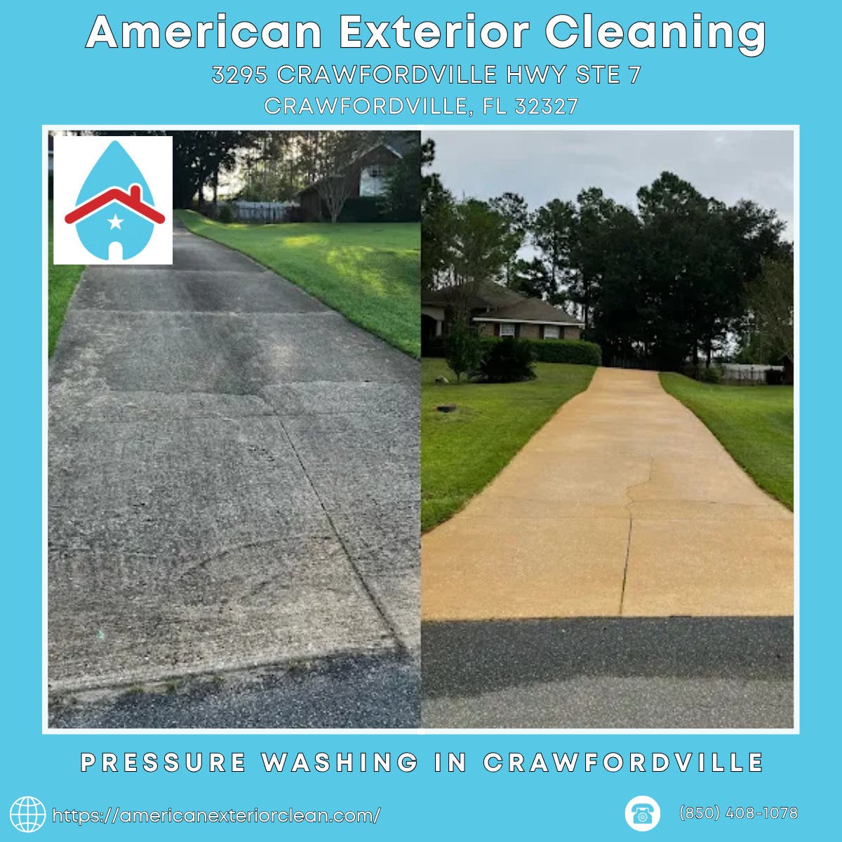 Pressure Washing  in Crawfordville - American Exterior Cleaning