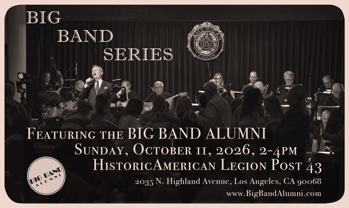 Big Band Series with Bill A. Jones, 17-piece Big Band, Swing Dance & Show, Sunday, October 11, 2026