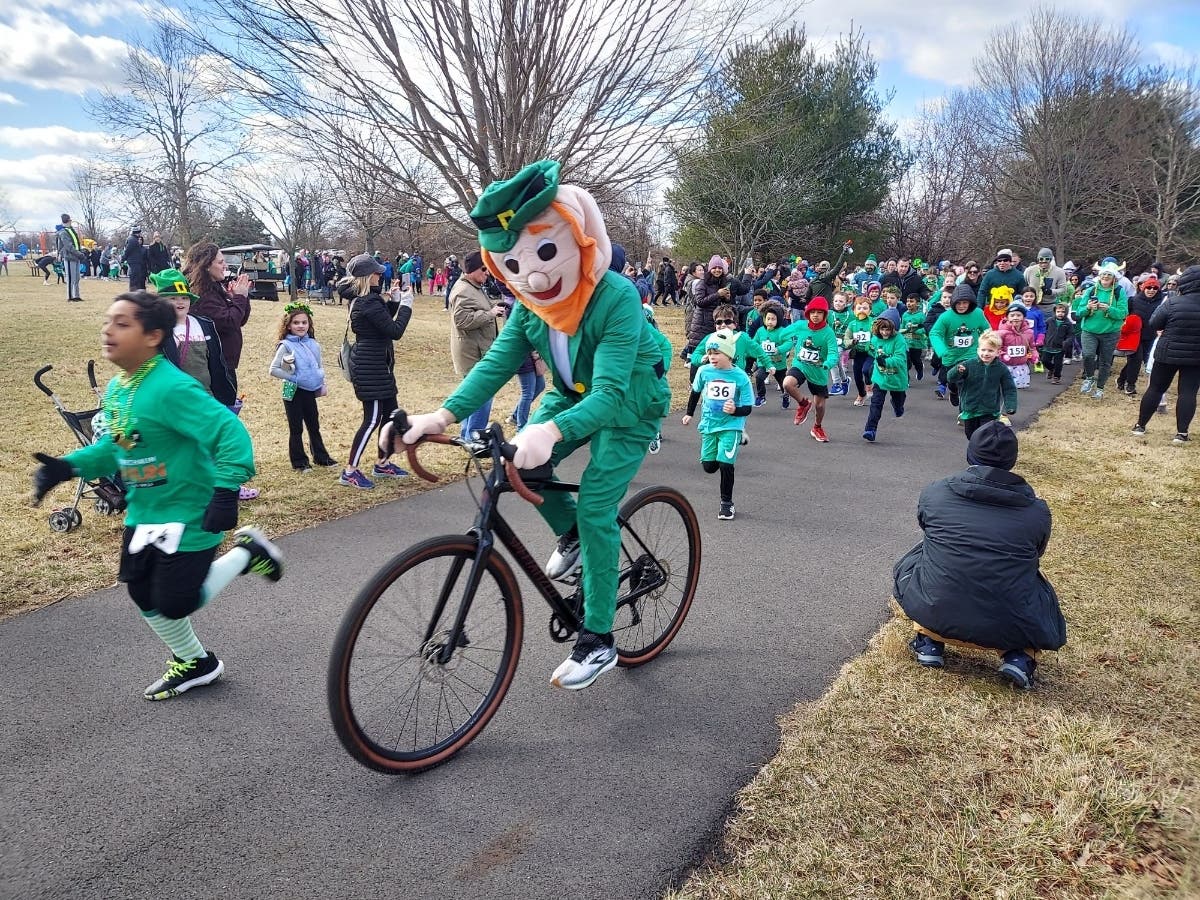The River Crossing YMCA Flying Leprechaun leads the annual 1-mile fun run through historic Warminster Community Park. Be part of this annual celebration of community and family wellness March 7.