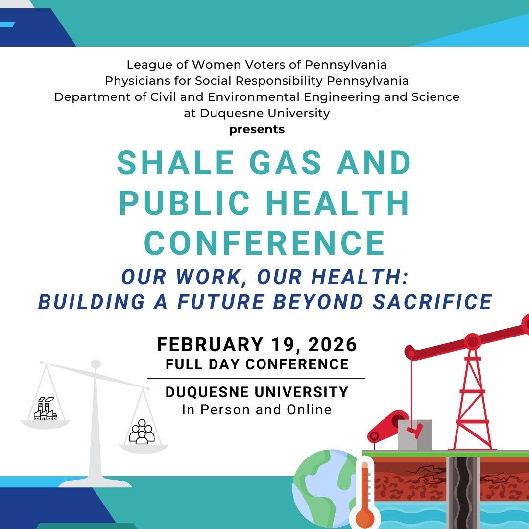 2026 Shale Gas & Public Health Conference: Learning and Taking Action