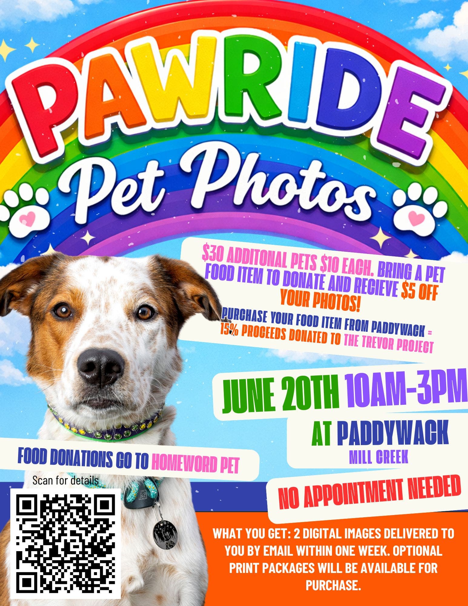 Beast Friends Pride-Themed Pet Photography Event benefiting Trevor Project and Homeward Pet