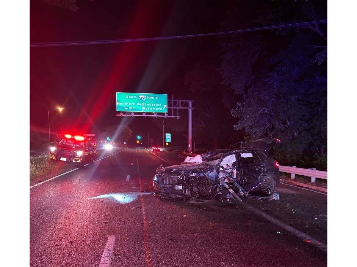 Five people were injured in a multi-car crash that happened in the area of the Capital Beltway late Thursday.