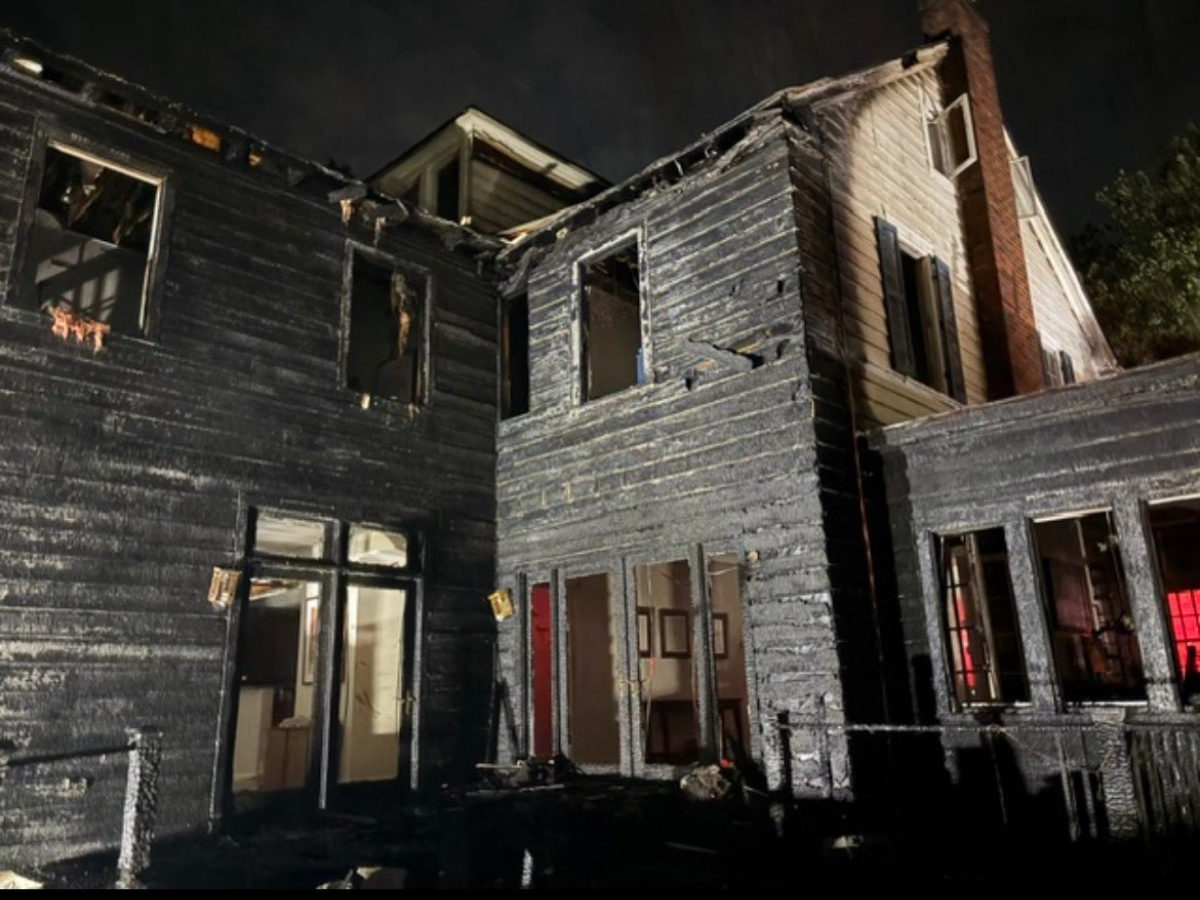 A Chevy Chase home sustained $750,000 in damages after a fire broke out on its exterior rear deck.