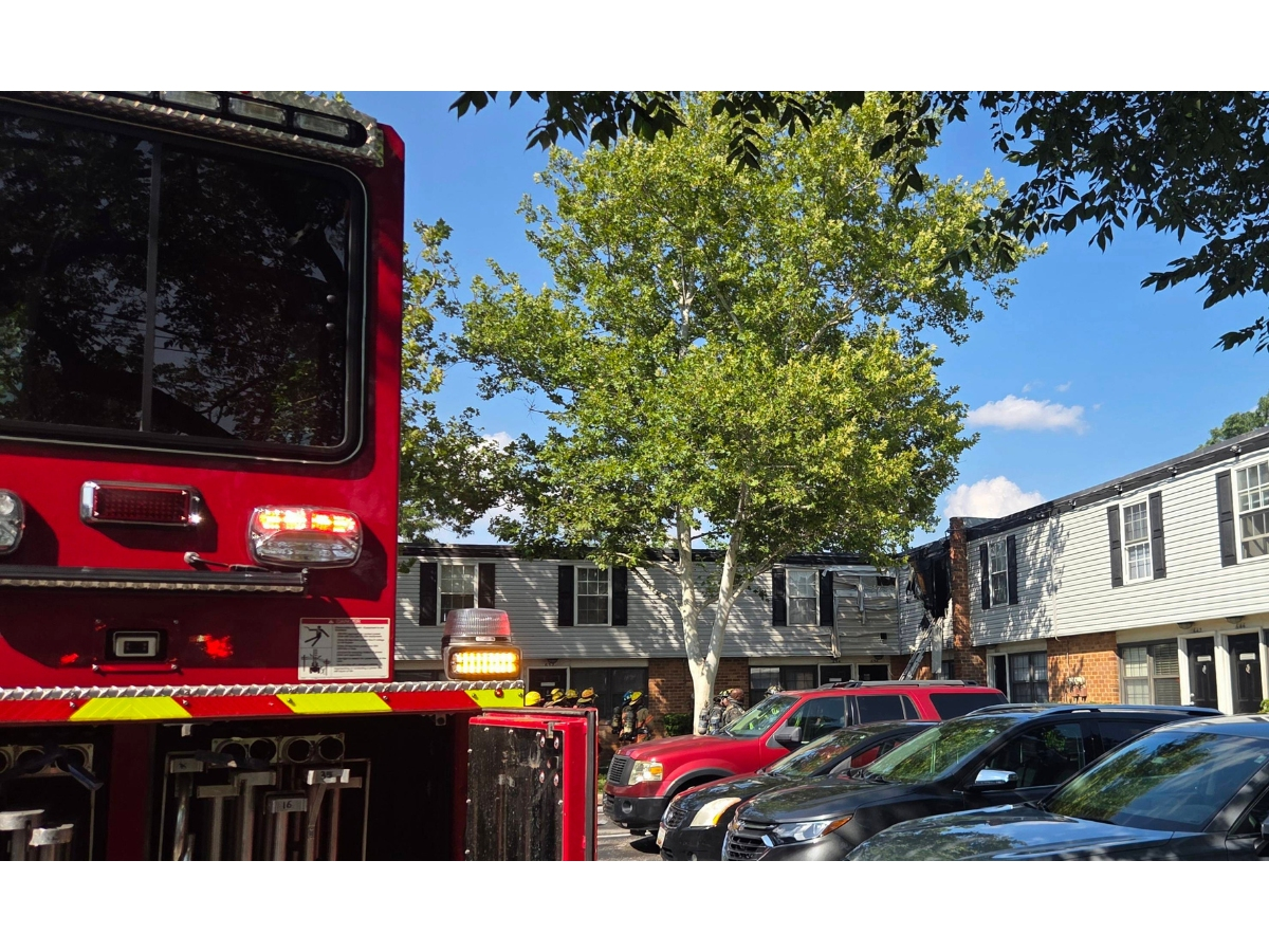 Five people were displaced over the weekend after a fire broke out at a Lansdowne rowhome.