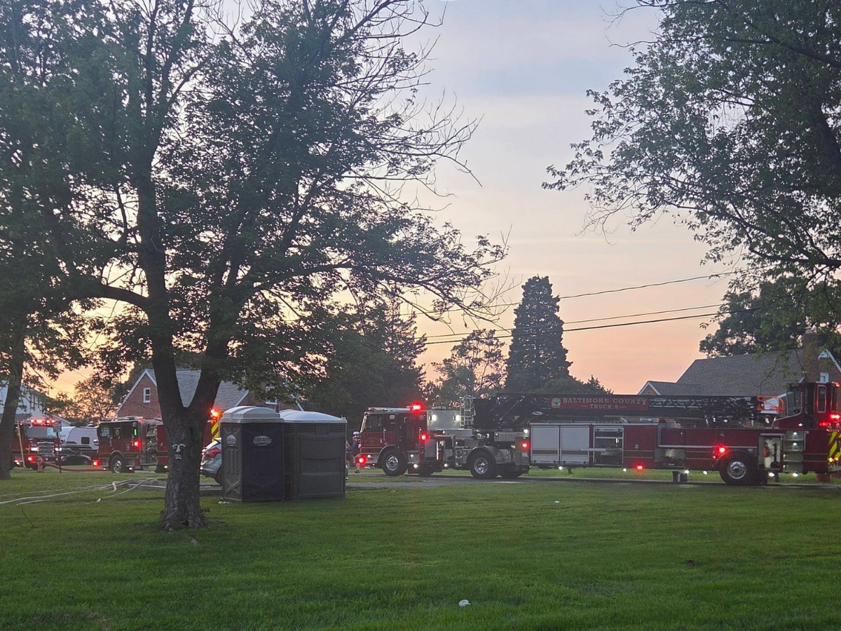 First responders with the Baltimore County Fire Department were called to a building fire at the Holt Park Reptile House in Fullerton