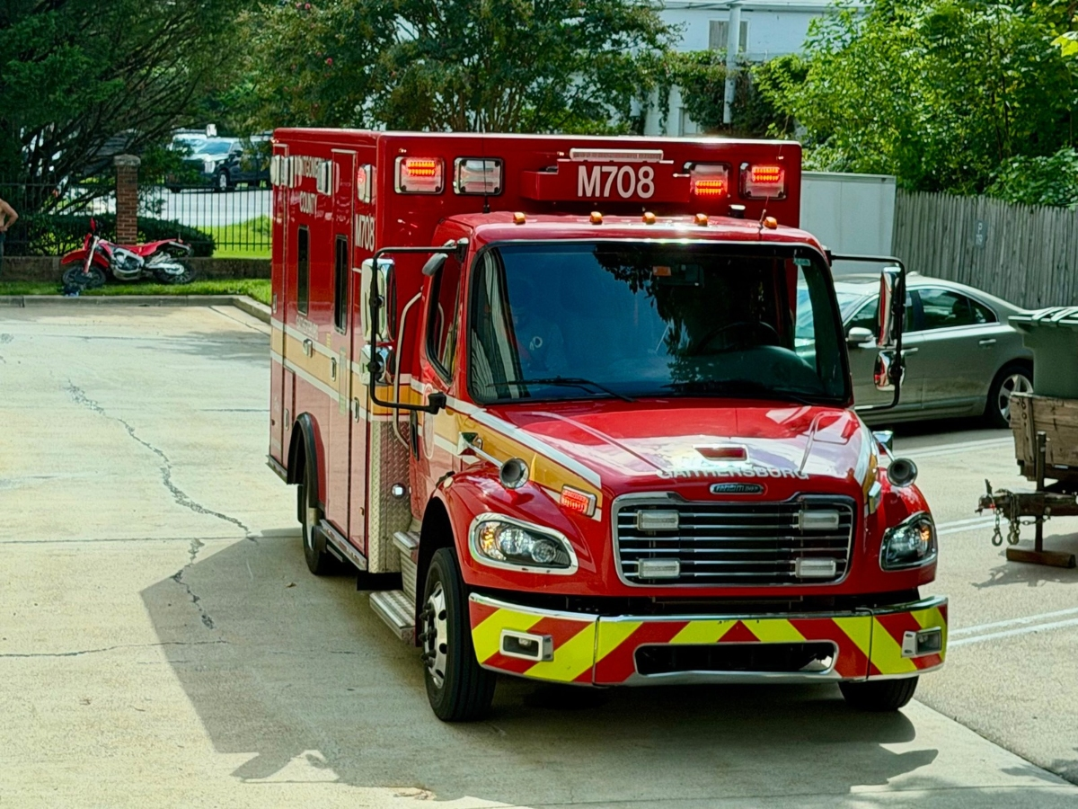A motorcyclists suffered non-life-threatening injuries on Wednesday after crashing a dirt bike into a fence, officials said.