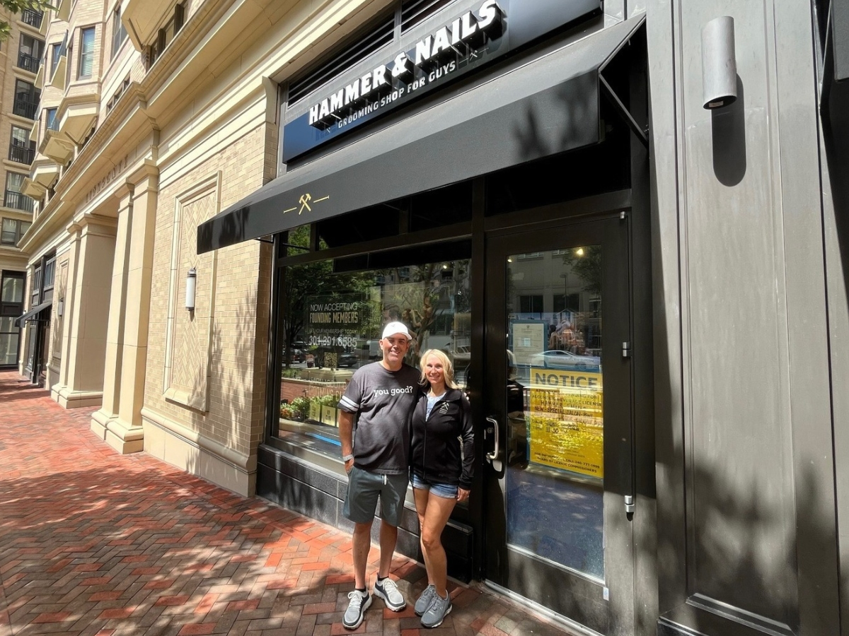 The Hammer & Nails Bethesda location is the first of three sites to be opened by the husband-and-wife team Brad and Melissa Blanken.