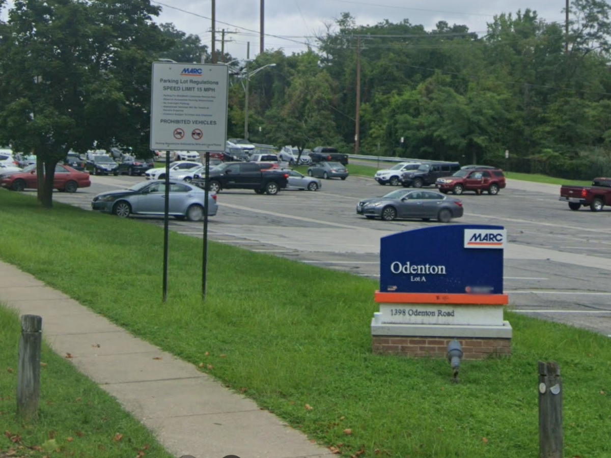 A total of 107 parking spaces will be closed off to commuters at the Odenton MARC Train Station.