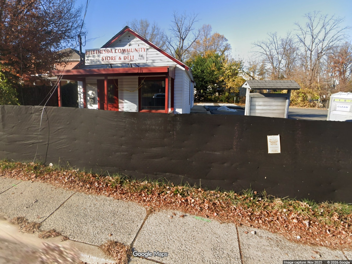 The property at 8804 Old Georgetown Road previously served as the Bethesda Community Store.