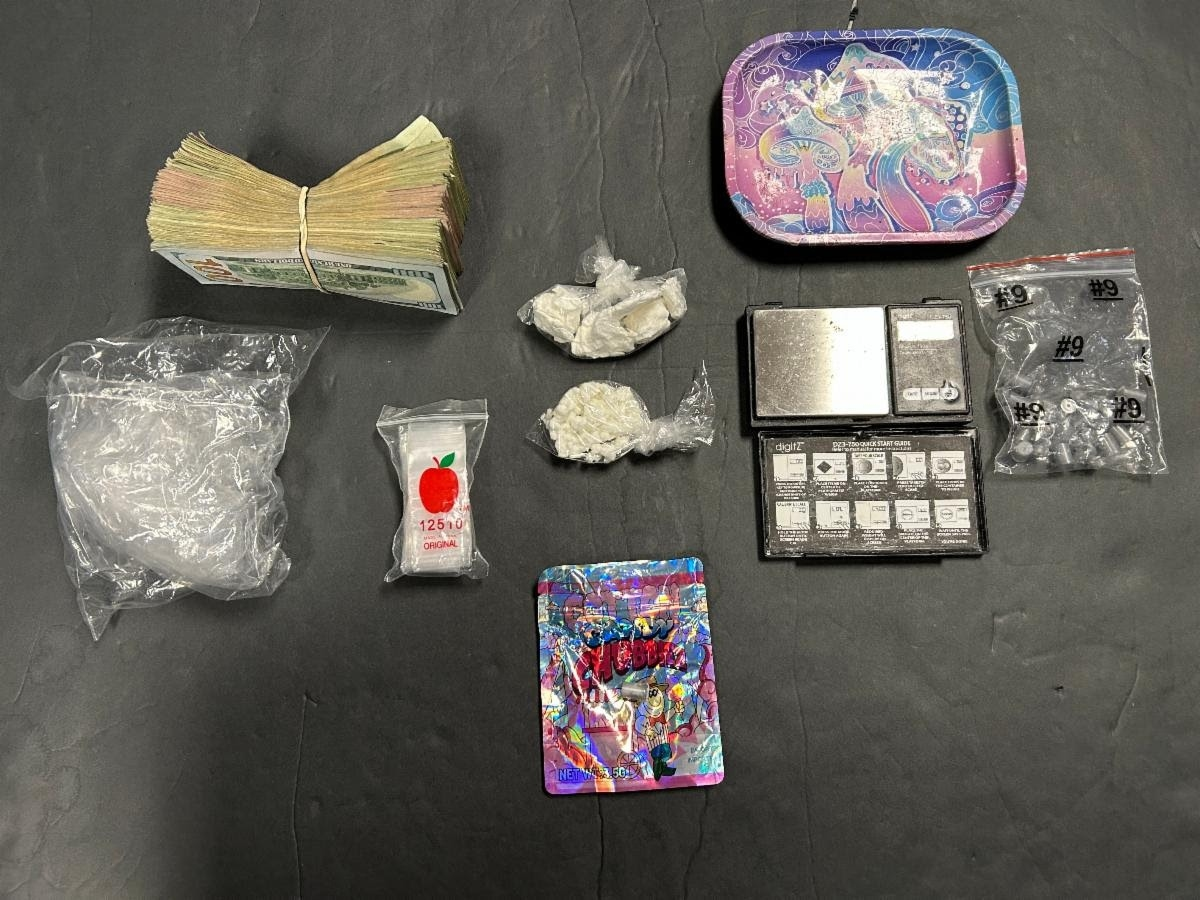 Two Dundalk residents were hit with three charges each after a Severn traffic stop led to a drug discovery.
