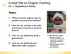Talk on Organic Farming - J. Rajasekhara Reddy