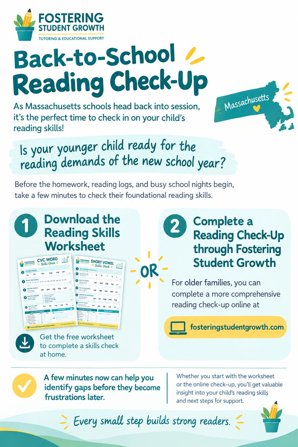 Back-to-school reading check for Massachusetts families 📚